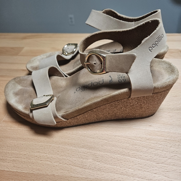 Birkenstock Papillio Soley Nubuck Leather Sandals 40/9 - Picture 2 of 9